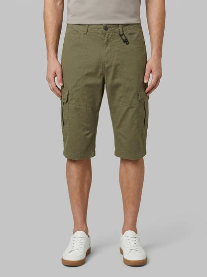 Tom Tailor Olive Minimal Pattern Men Patterned Cargo Shorts SKU: 1035042_31300 Image 00