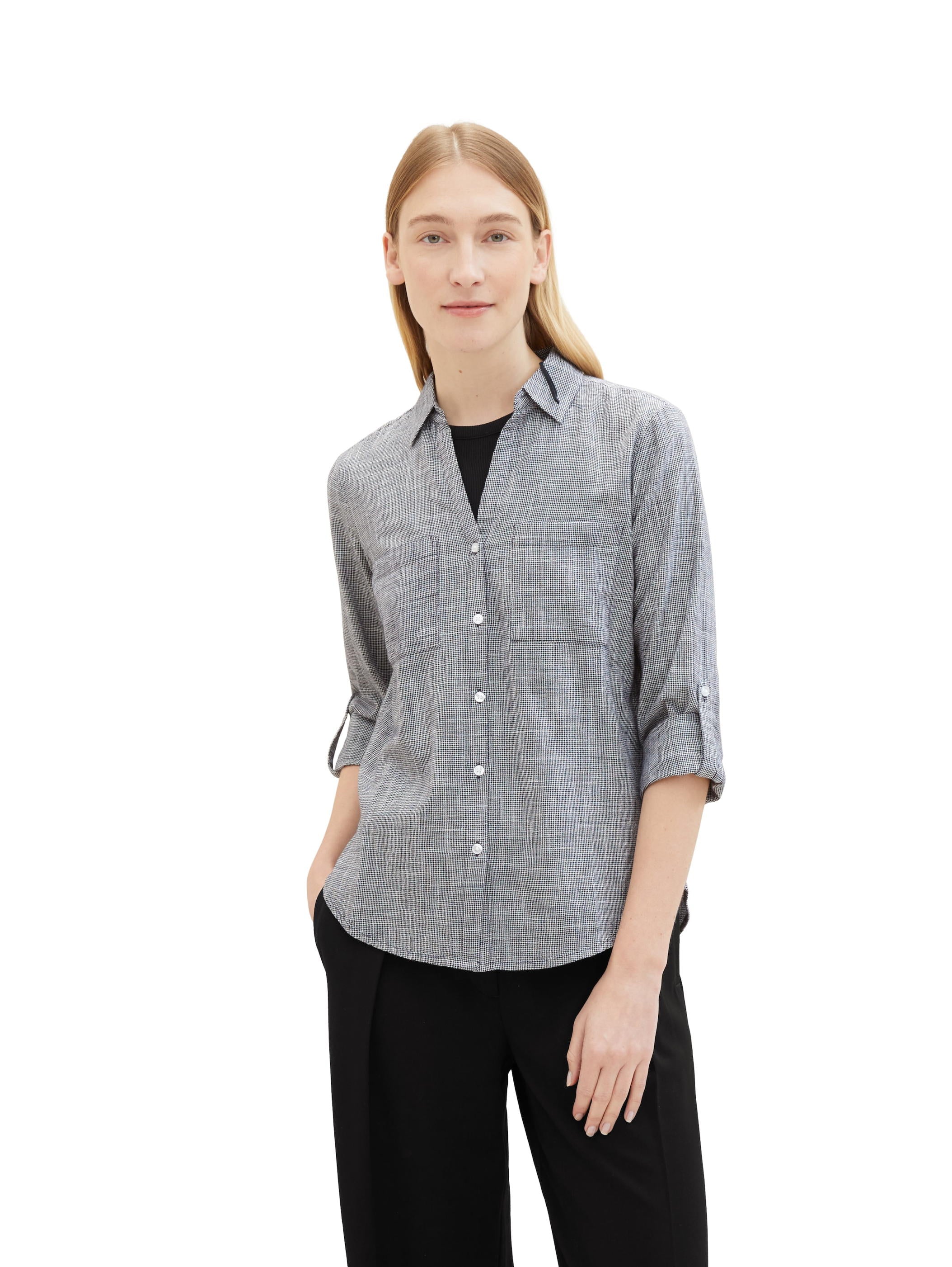 Blouse With Slub Structure_1035247_10668_06