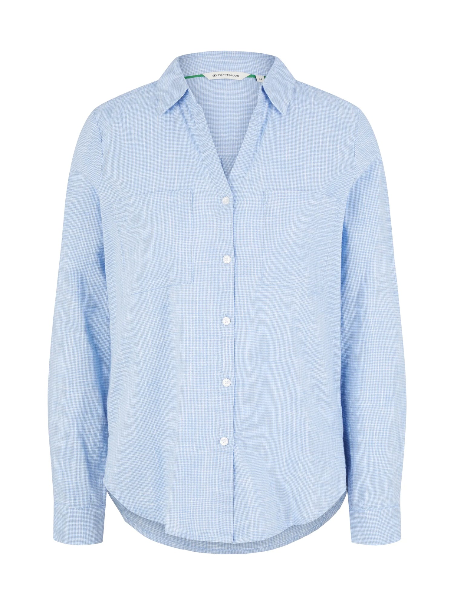 Tom Tailor Dreamy Blue Women Blouse with Chest Pockets SKU: 1035247_22758 Image 06