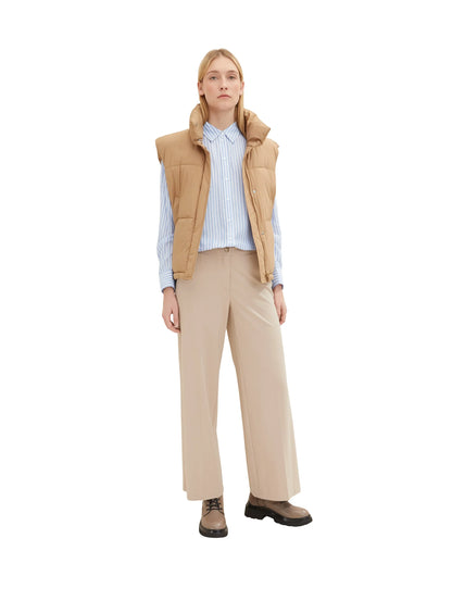 Tom Tailor Blue White Thin Stripe Women Blouse Stripe Mix SKU: 1035265_31403 Image 02