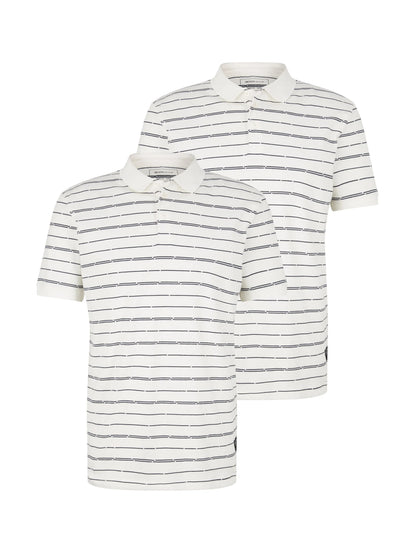 Denim Tom Tailor White Broken Yd Stripe Men Striped Polo Shirt SKU: 1035286_31373 Image 07