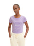 Denim Tom Tailor Lilac Vibe Women T-Shirt with a Logo Print SKU: 1035361_31042 Image 01