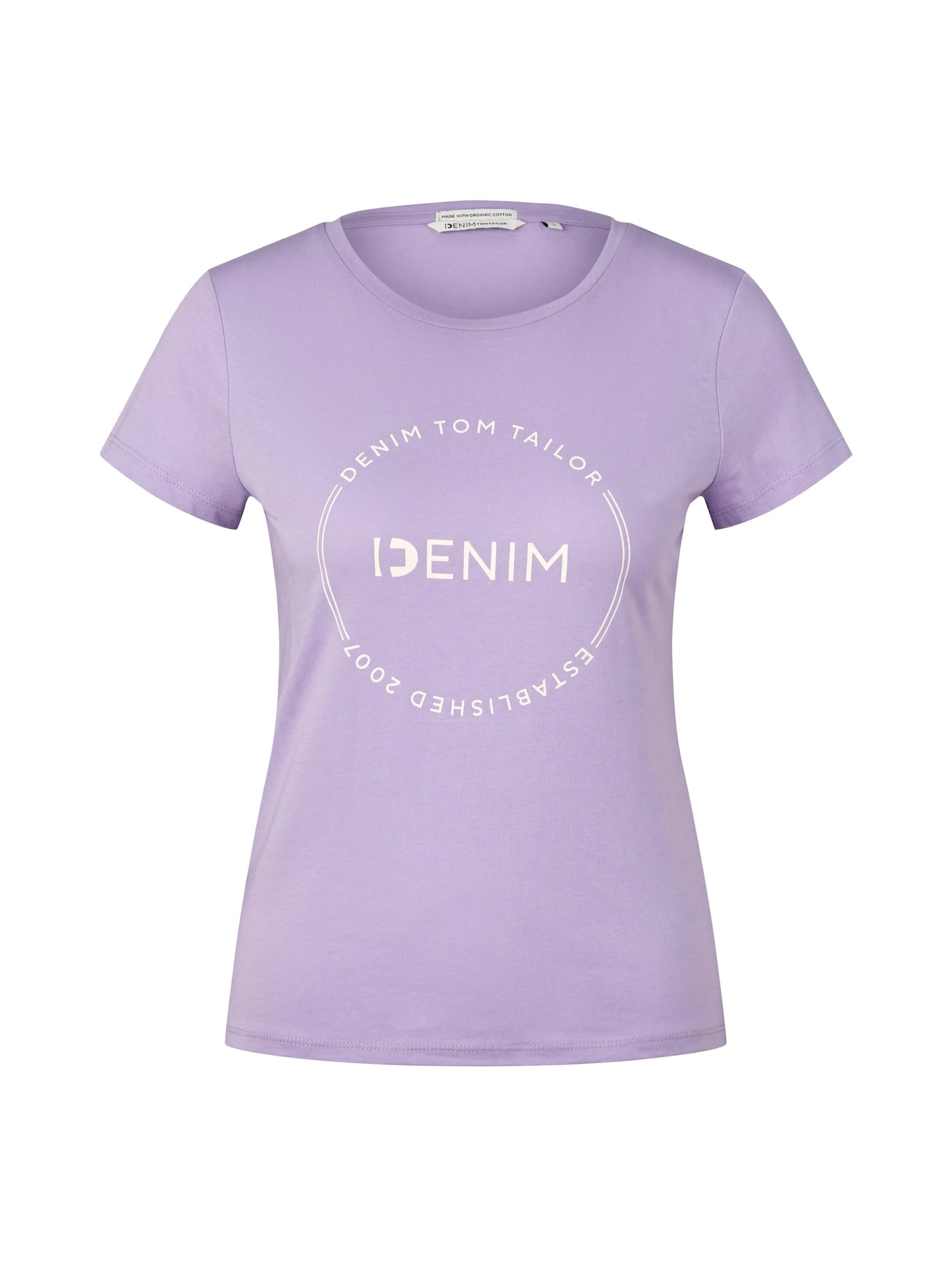 Denim Tom Tailor Lilac Vibe Women T-Shirt with a Logo Print SKU: 1035361_31042 Image 07