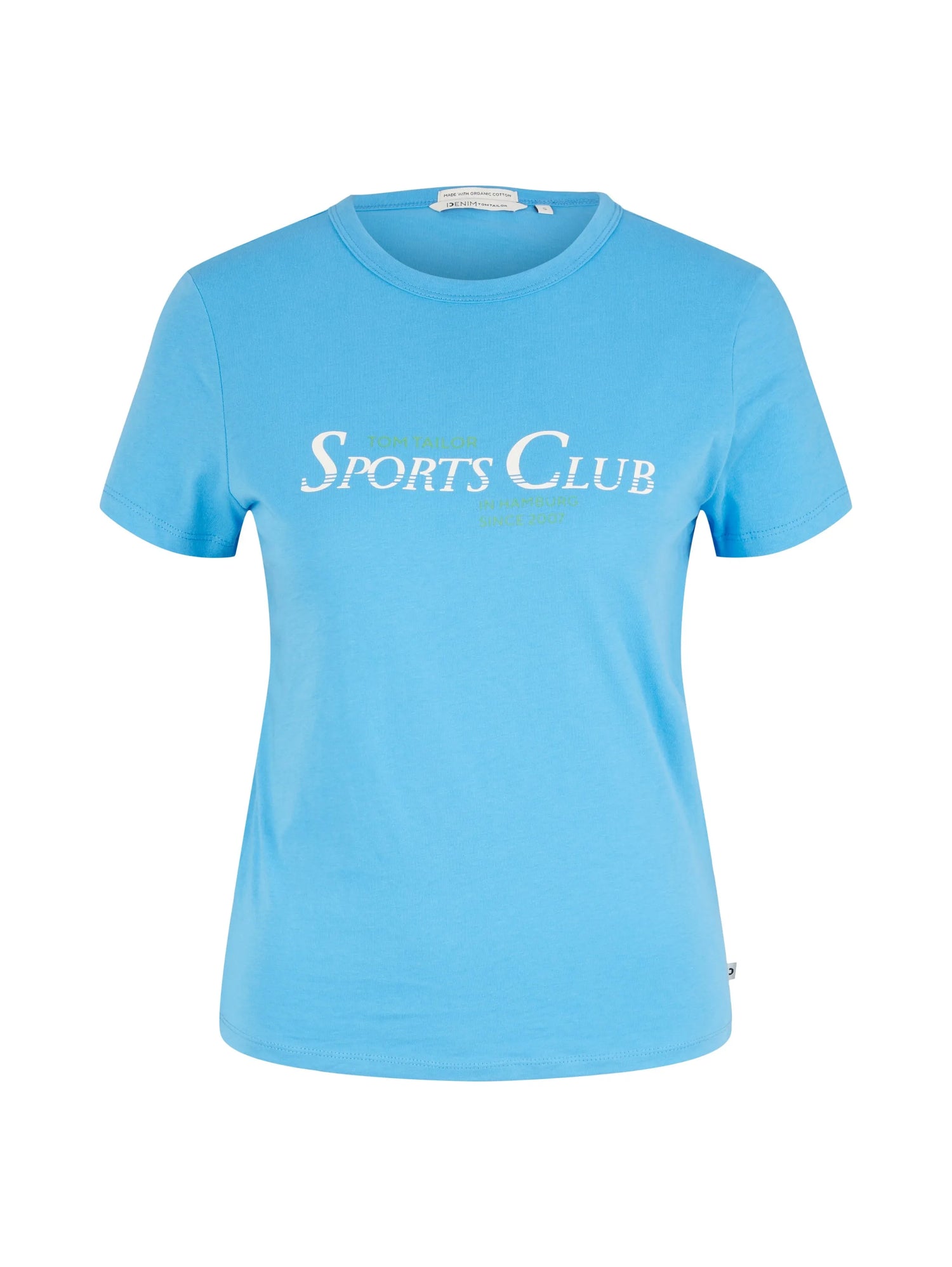 Denim Tom Tailor Rainy Sky Blue Women T-Shirt with a Print SKU: 1035364_18395 Image 07