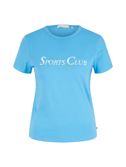 Denim Tom Tailor Rainy Sky Blue Women T-Shirt with a Print SKU: 1035364_18395 Image 07