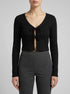 Denim Tom Tailor Deep Black Women Ribbed Bolero T-Shirt SKU: 1035373_14482 Image 00