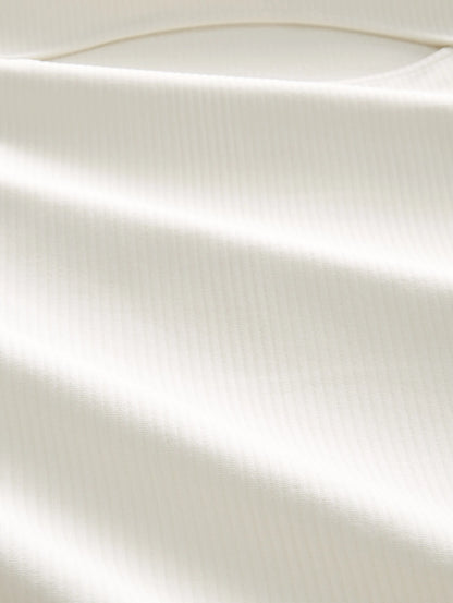Denim Tom Tailor Gardenia White Women Long-Sleeved Shirt with a Cut-Out SKU: 1035376_10348 Image 06