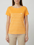 Tom Tailor Bright Mango Orange Women T-Shirt Boat Neck SKU: 1035381_29751 Image 00