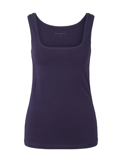Tom Tailor Atlantic Ocean Blue Women Top with a Square Neckline SKU: 1035393_11331 Image 07