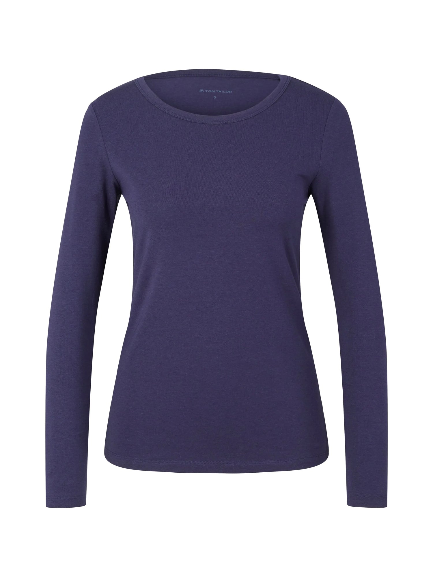 Tom Tailor Atlantic Ocean Blue Women Basic Long-Sleeved Shirt SKU: 1035396_11331 Image 07