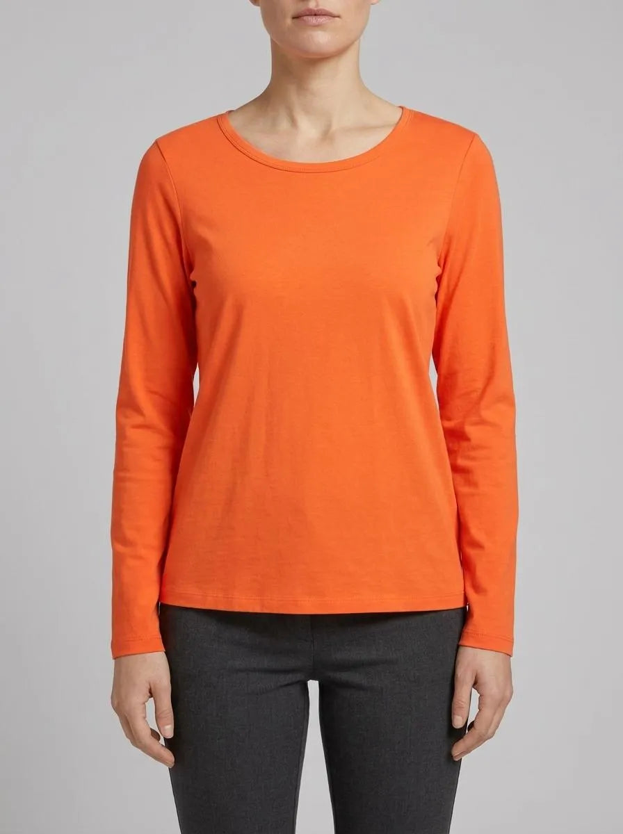 Tom Tailor Fever Red Women Basic Long-Sleeved Shirt SKU: 1035396_15612 Image 00