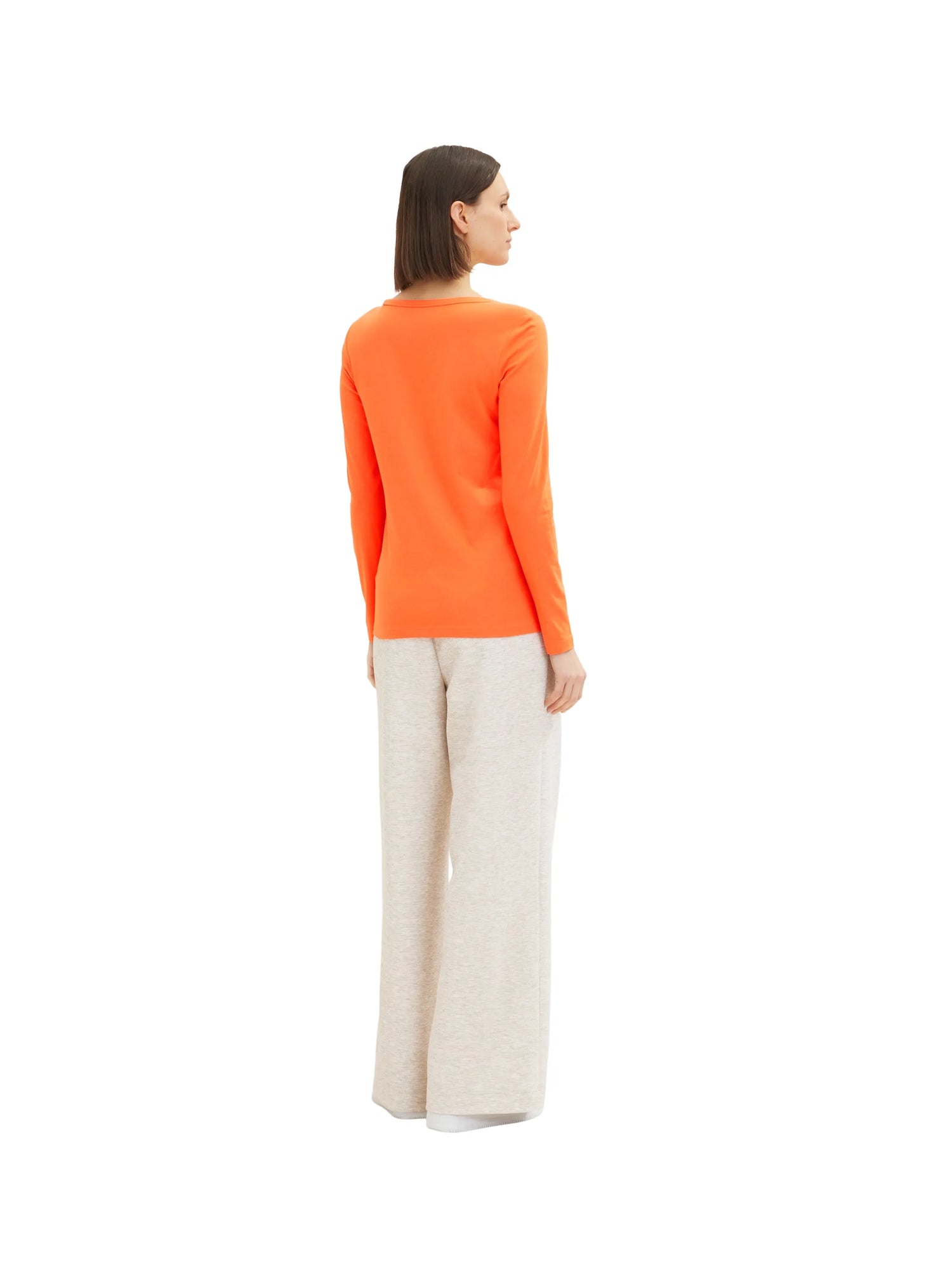 Tom Tailor Fever Red Women Basic Long-Sleeved Shirt SKU: 1035396_15612 Image 03