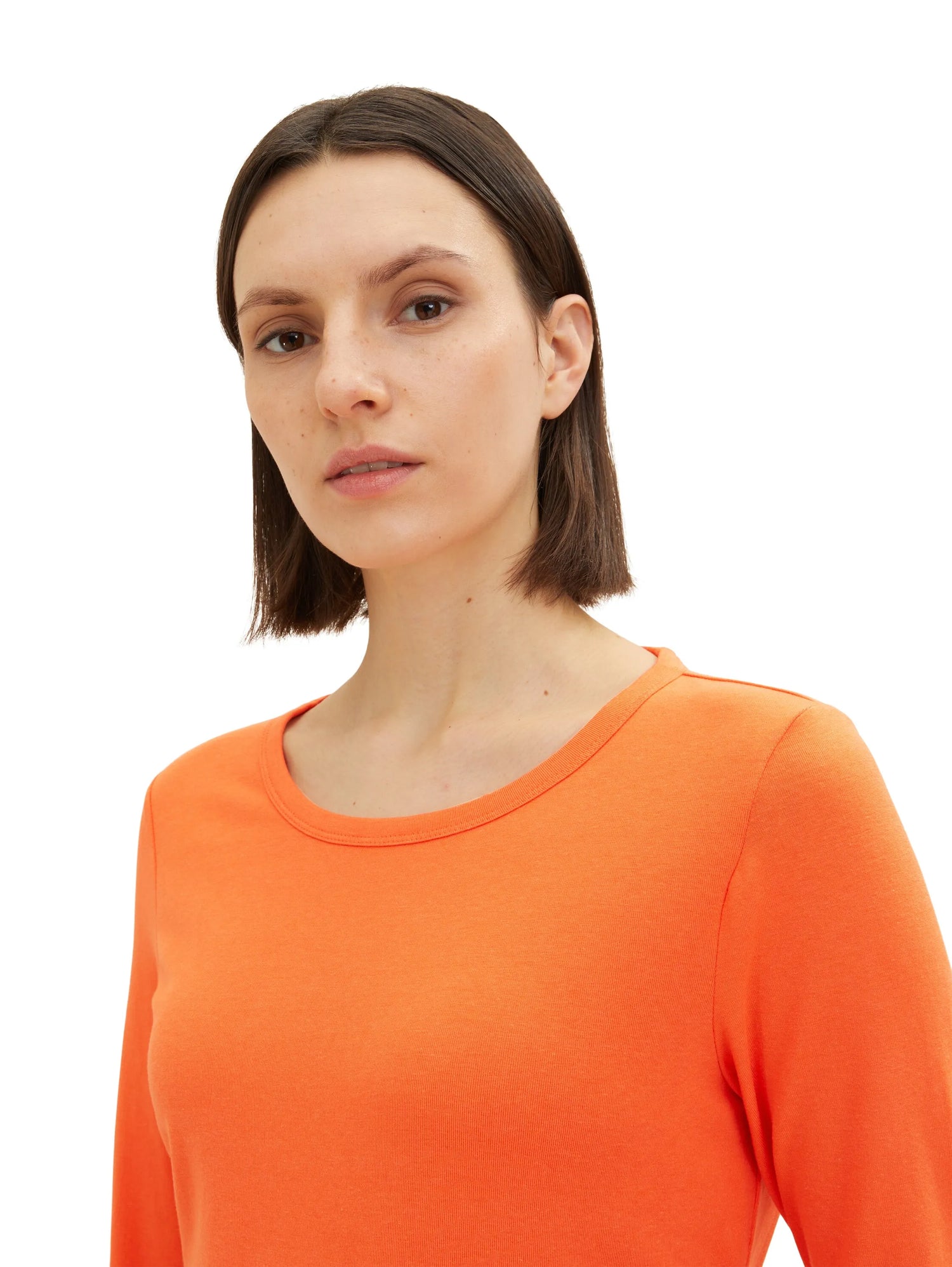 Tom Tailor Fever Red Women Basic Long-Sleeved Shirt SKU: 1035396_15612 Image 04