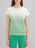 Tom Tailor Green Gradient Stripe Women Striped T-Shirt SKU: 1035480_31329 Image 00