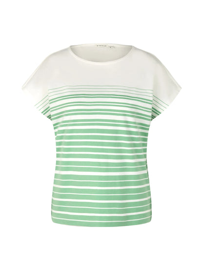 Tom Tailor Green Gradient Stripe Women Striped T-Shirt SKU: 1035480_31329 Image 07