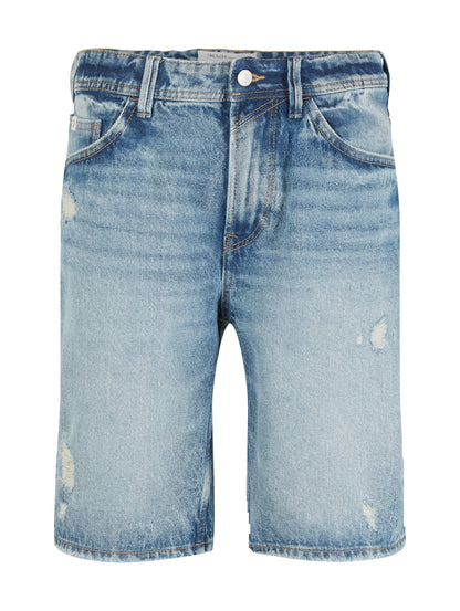 Denim Tom Tailor Destroyed Light Stone Blue Den Men Denim Shorts SKU: 1035518_10122 Image 08