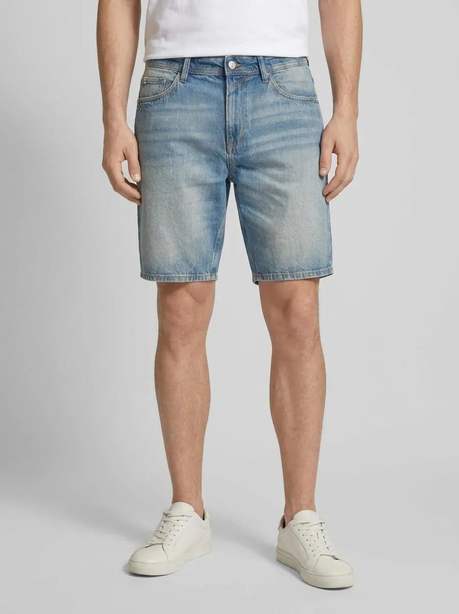 Denim Tom Tailor Tinted Blue Denim Men Denim Shorts SKU: 1035518_10127 Image 00