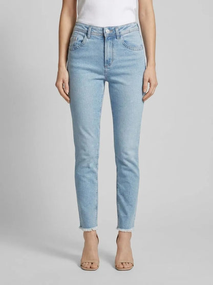 Tom Tailor Light Stone Blue Denim Women Kate Vintage Jeans with Belt Loops SKU: 1035523_10142 Image 00