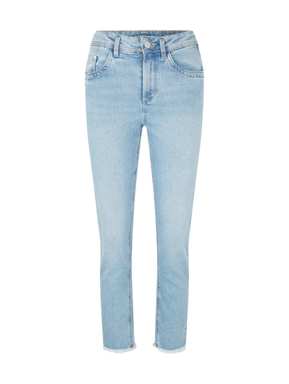 Tom Tailor Light Stone Blue Denim Women Kate Vintage Jeans with Belt Loops SKU: 1035523_10142 Image 08