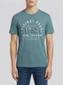Tom Tailor Navy Blue Stone Fine Stripe Men T-Shirt with a Print SKU: 1035549_32011 Image 00