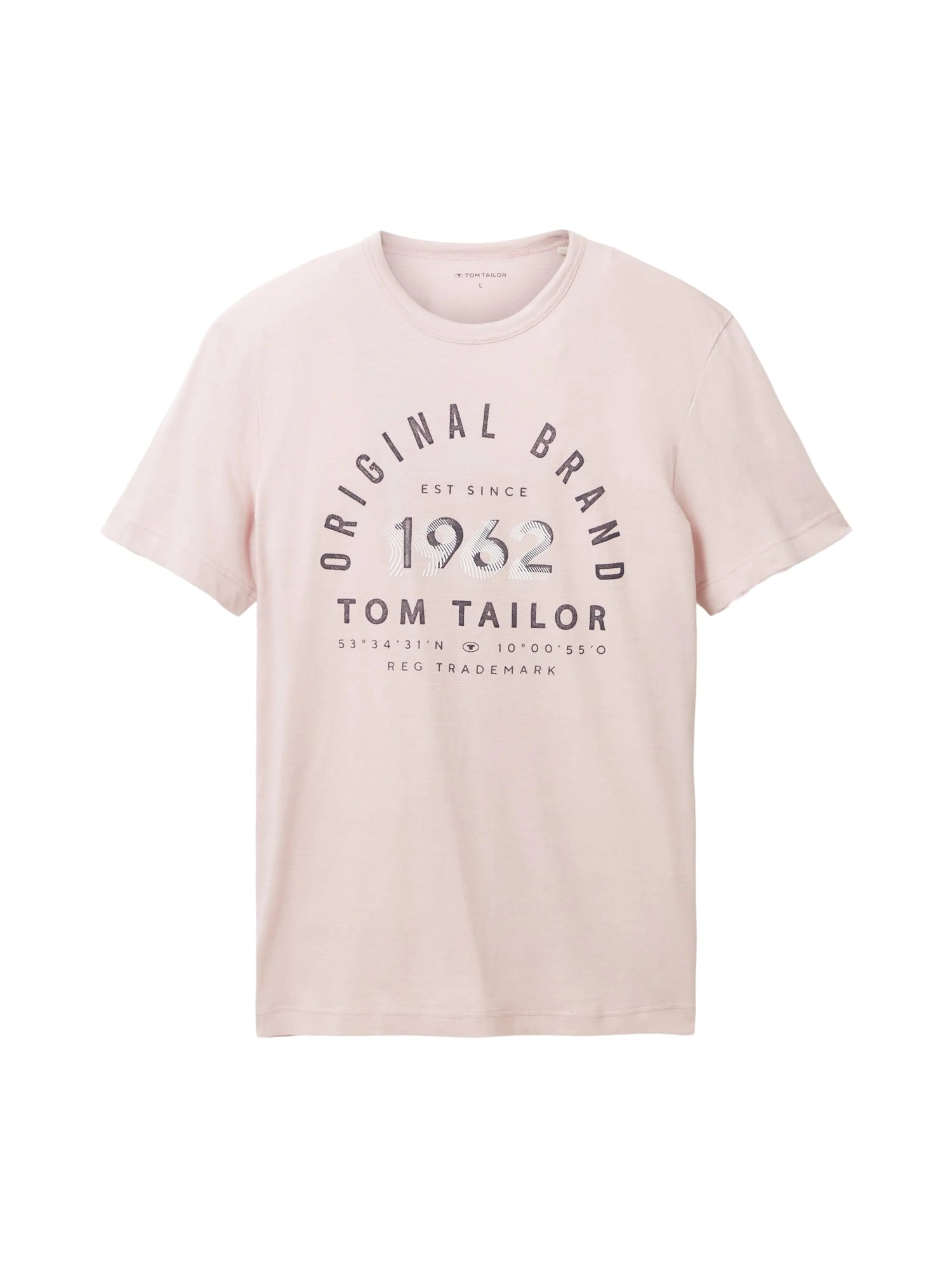 Tom Tailor Morning Pink Fine Stripe Men T-Shirt with a Print SKU: 1035549_32012 Image 07