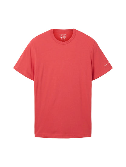 Tom Tailor Soft Berry Red Men Basic T-Shirt SKU: 1035552_31045 Image 07