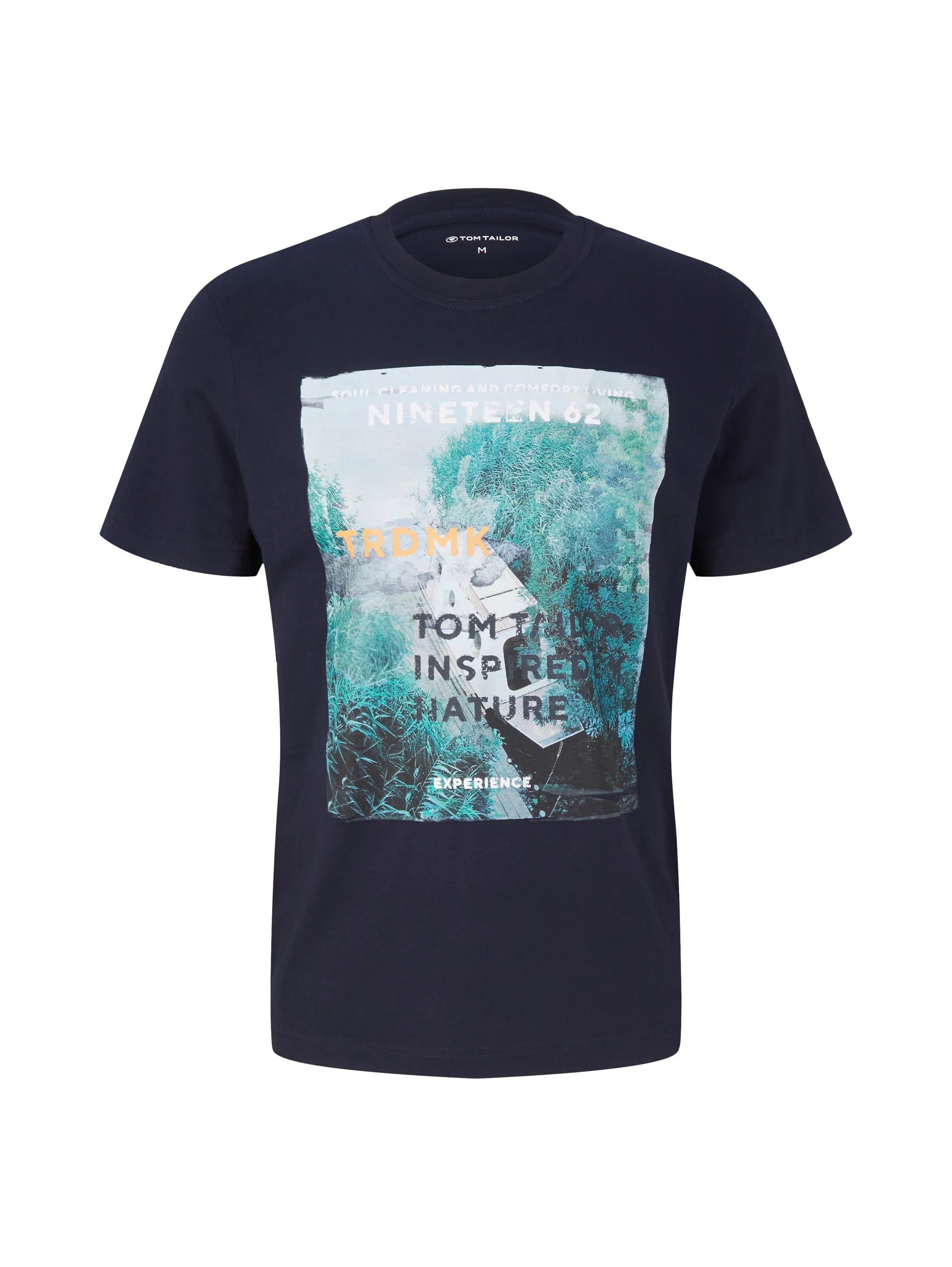 Tom Tailor Sky Captain Blue Men T-Shirt with a Photo Print SKU: 1035617_10668 Image 07