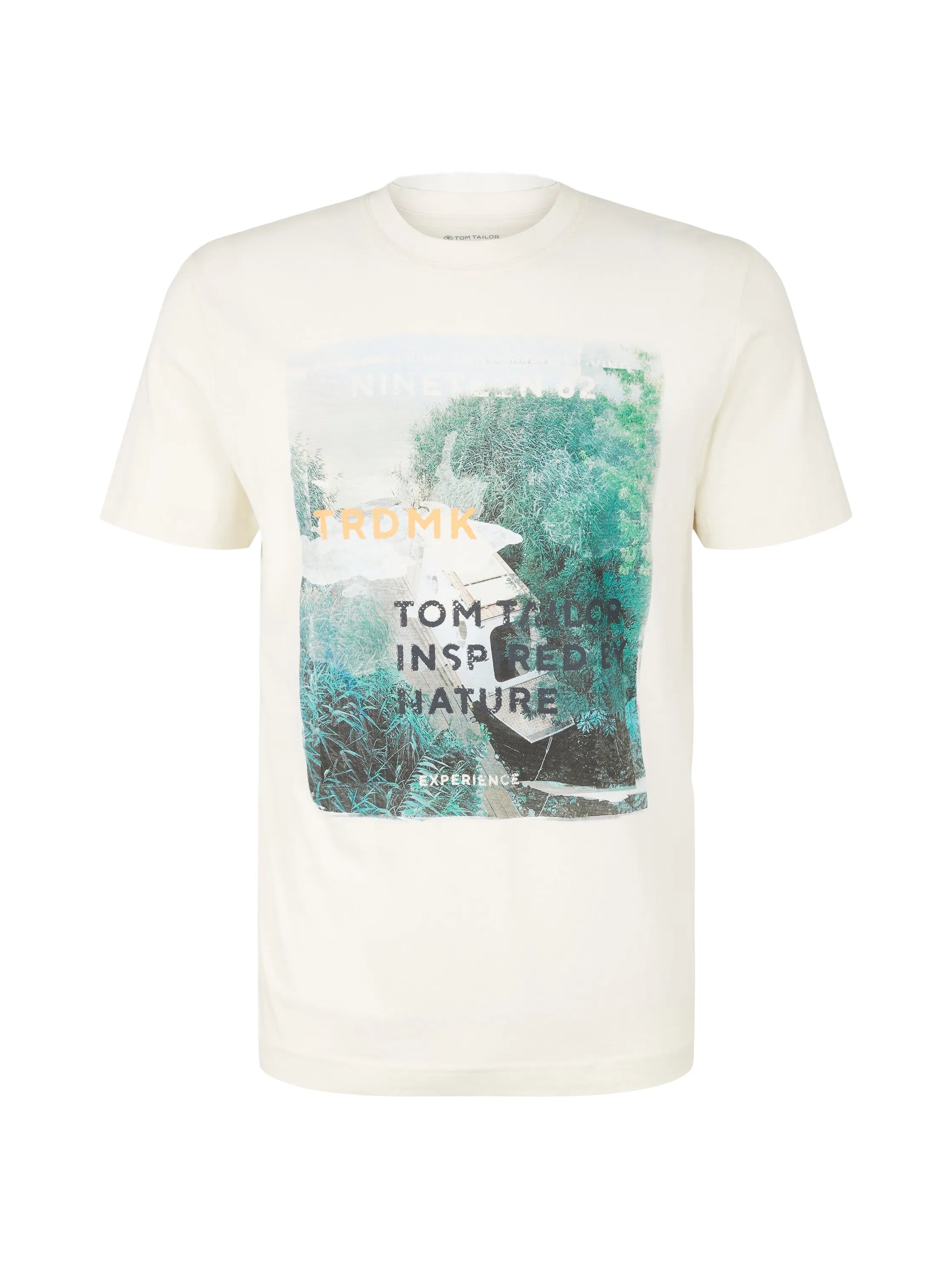 Tom Tailor Vintage Beige Men T-Shirt with a Photo Print SKU: 1035617_18592 Image 07