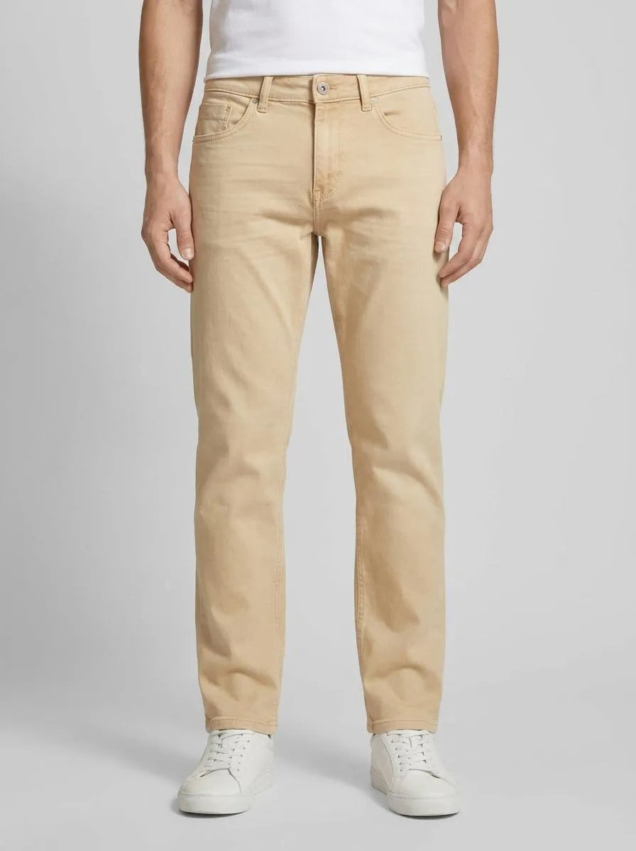 Tom Tailor Caramel Beige Men Marvin Straight Jeans SKU: 1035652_21849 Image 00