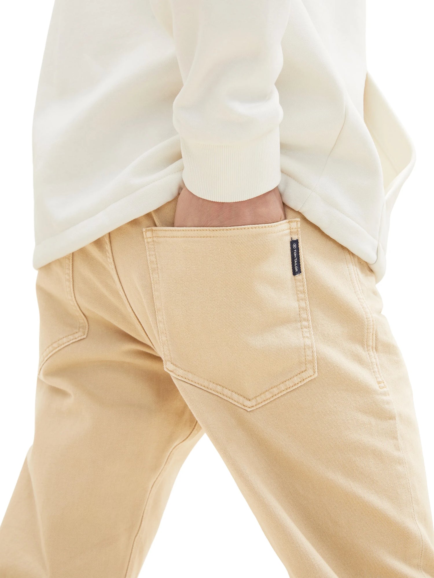 Tom Tailor Caramel Beige Men Marvin Straight Jeans SKU: 1035652_21849 Image 06