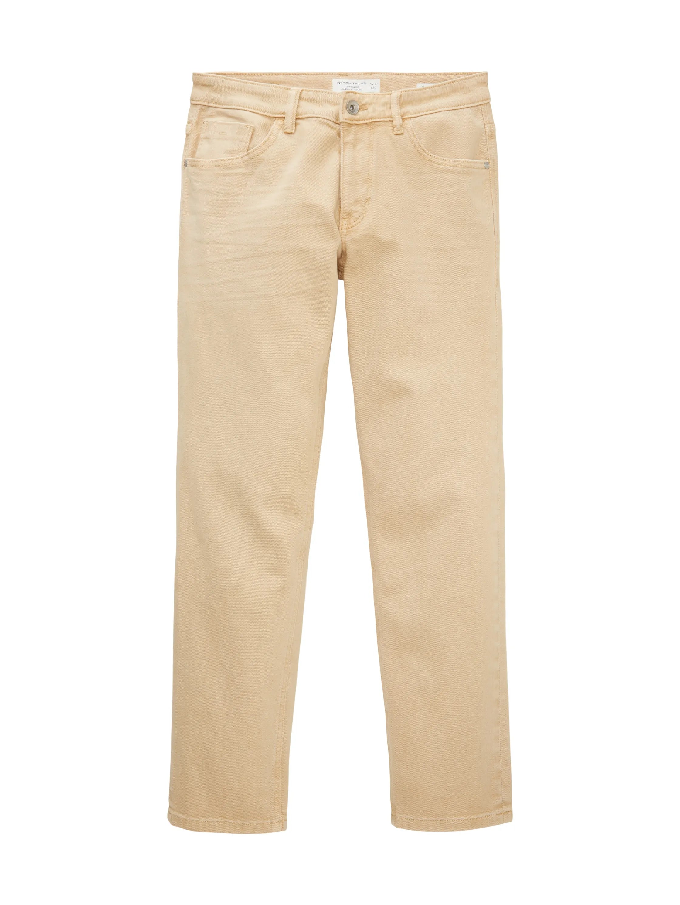 Tom Tailor Caramel Beige Men Marvin Straight Jeans SKU: 1035652_21849 Image 08