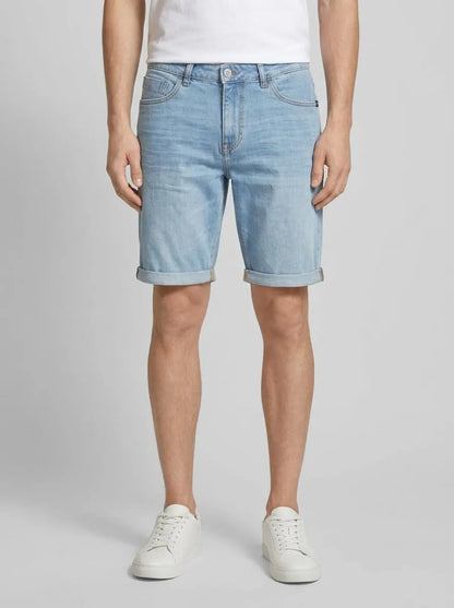 Tom Tailor Clean Bleached Blue Denim Men Josh Shorts SKU: 1035653_10111 Image 00