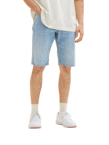 Tom Tailor Clean Bleached Blue Denim Men Josh Shorts SKU: 1035653_10111 Image 01
