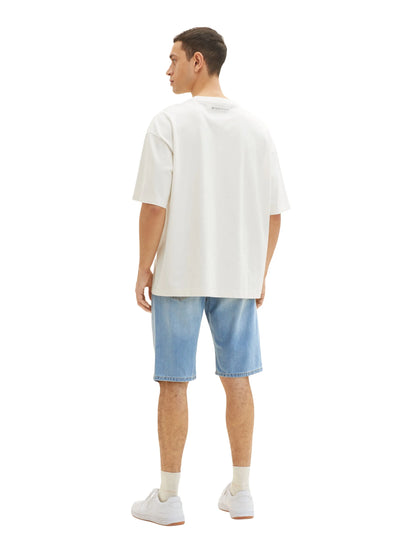 Tom Tailor Clean Bleached Blue Denim Men Josh Shorts SKU: 1035653_10111 Image 04