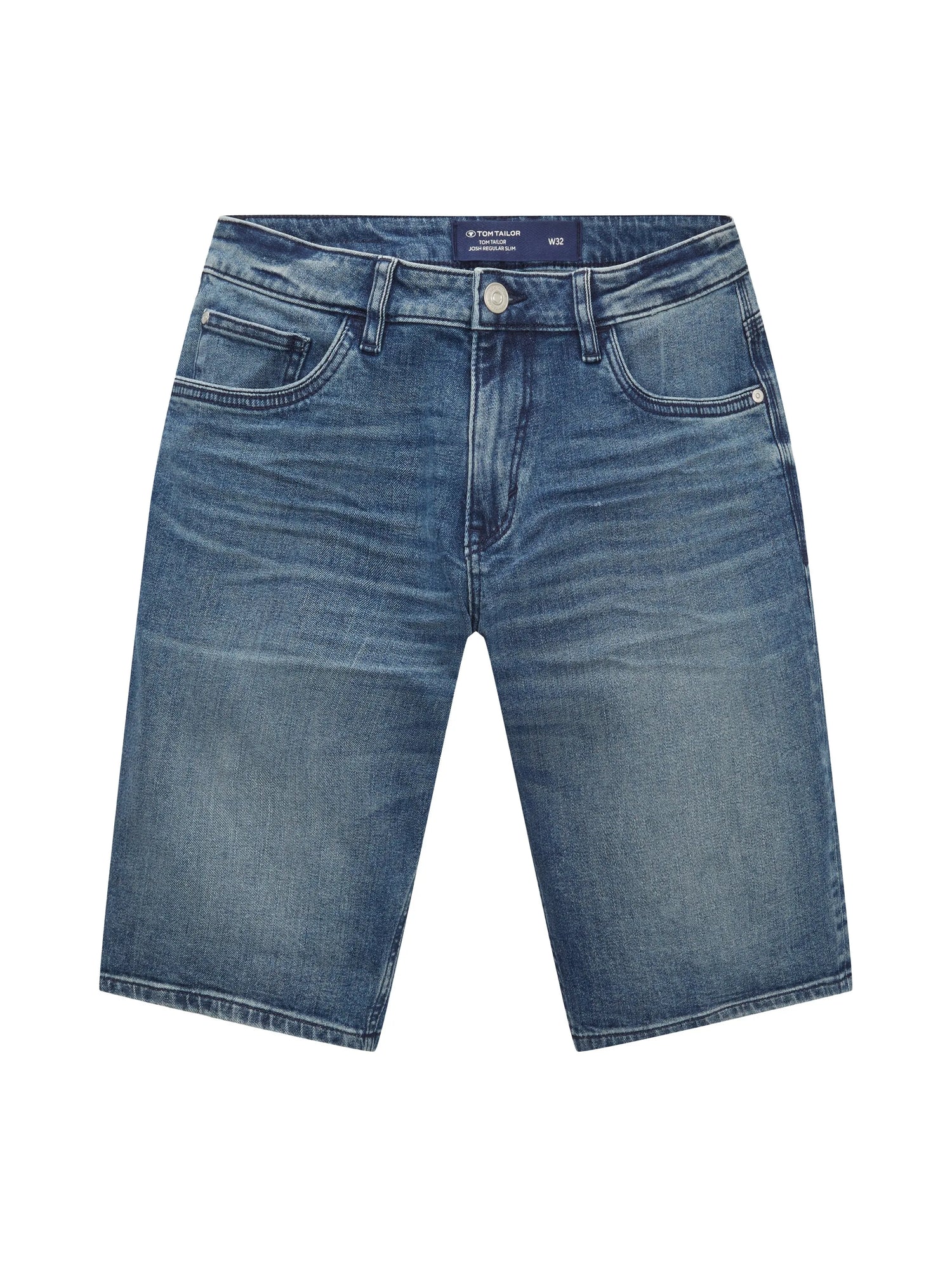 Tom Tailor Mid Stone Wash Denim Men Josh Shorts SKU: 1035654_10281 Image 08