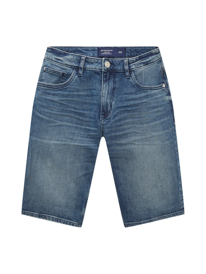 Tom Tailor Mid Stone Wash Denim Men Josh Shorts SKU: 1035654_10281 Image 08