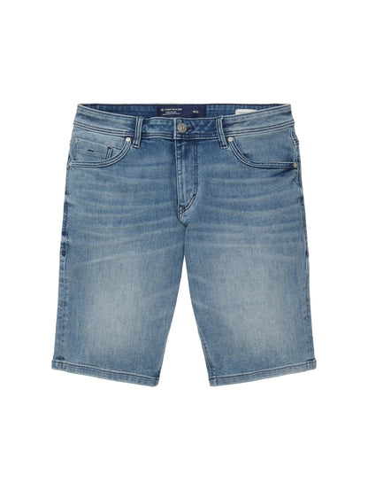 Tom Tailor Used Mid Stone Blue Denim Men Josh Denim Shorts SKU: 1035656_10119 Image 08