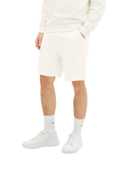 Denim Tom Tailor Wool White Men Basic Jogger Shorts SKU: 1035678_12906 Image 01