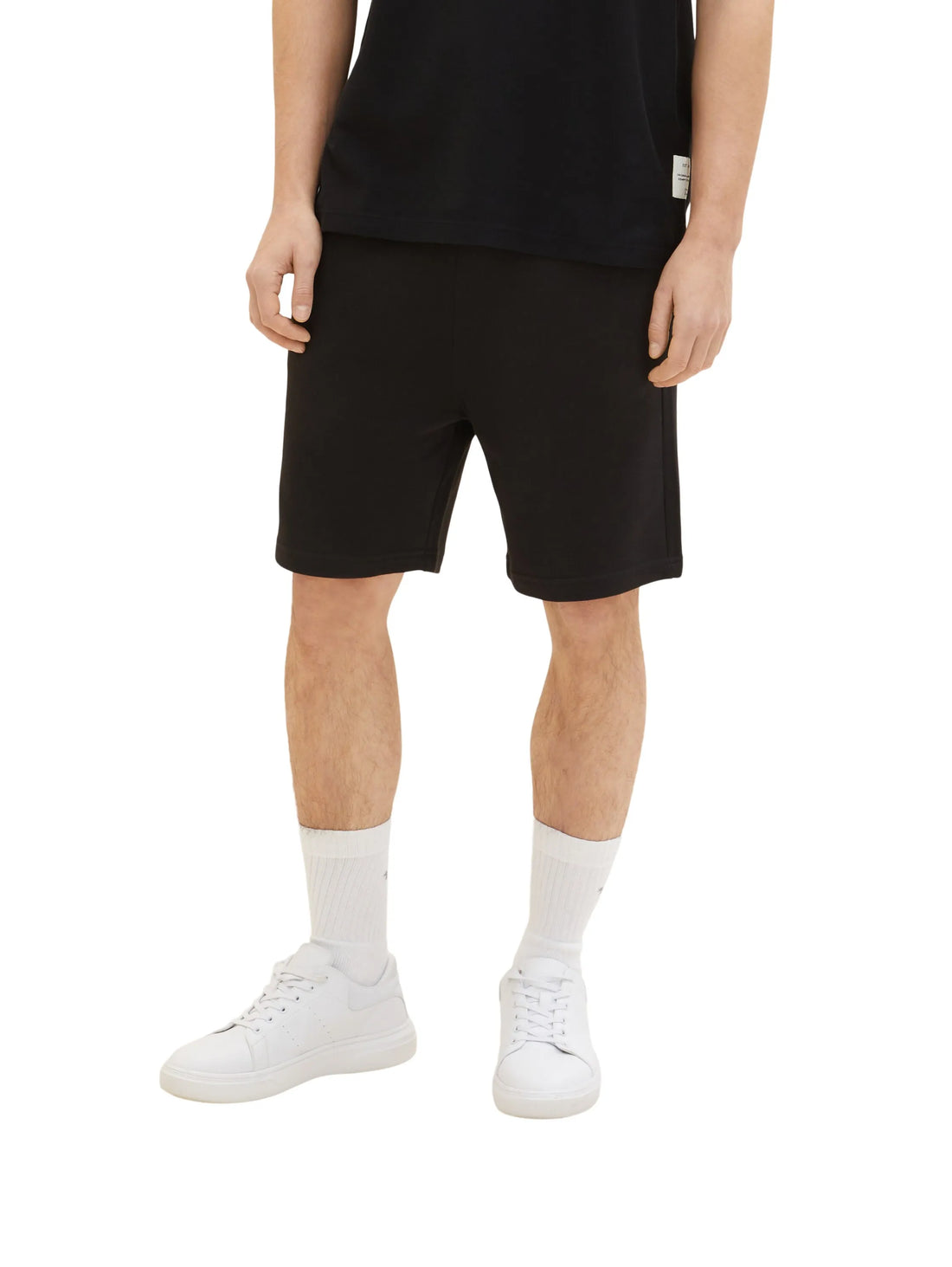 Denim Tom Tailor Black Men Basic Jogger Shorts SKU: 1035678_29999 Image 01