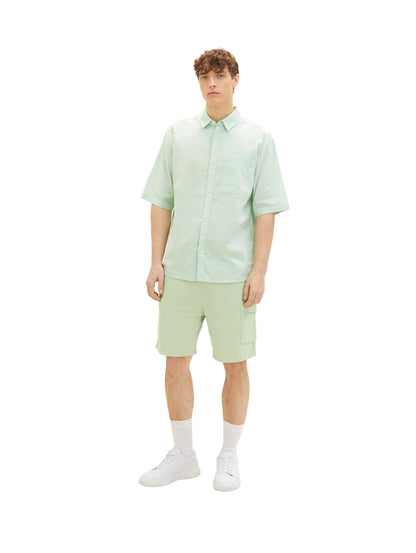 Denim Tom Tailor Placid Green Men Cosy Cargo Sweatshorts SKU: 1035679_31038 Image 03
