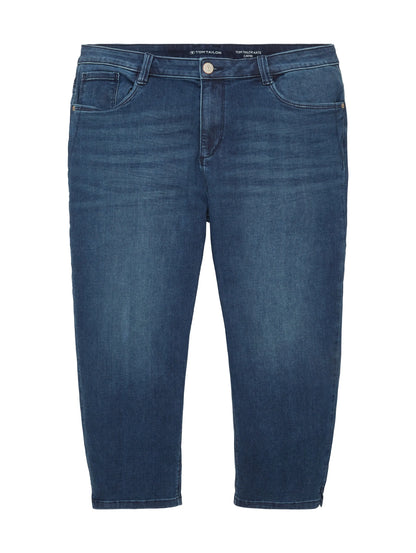 Tom Tailor Dark Stone Wash Denim Women Ttkate Capri SKU: 1035745_10282 Image 08