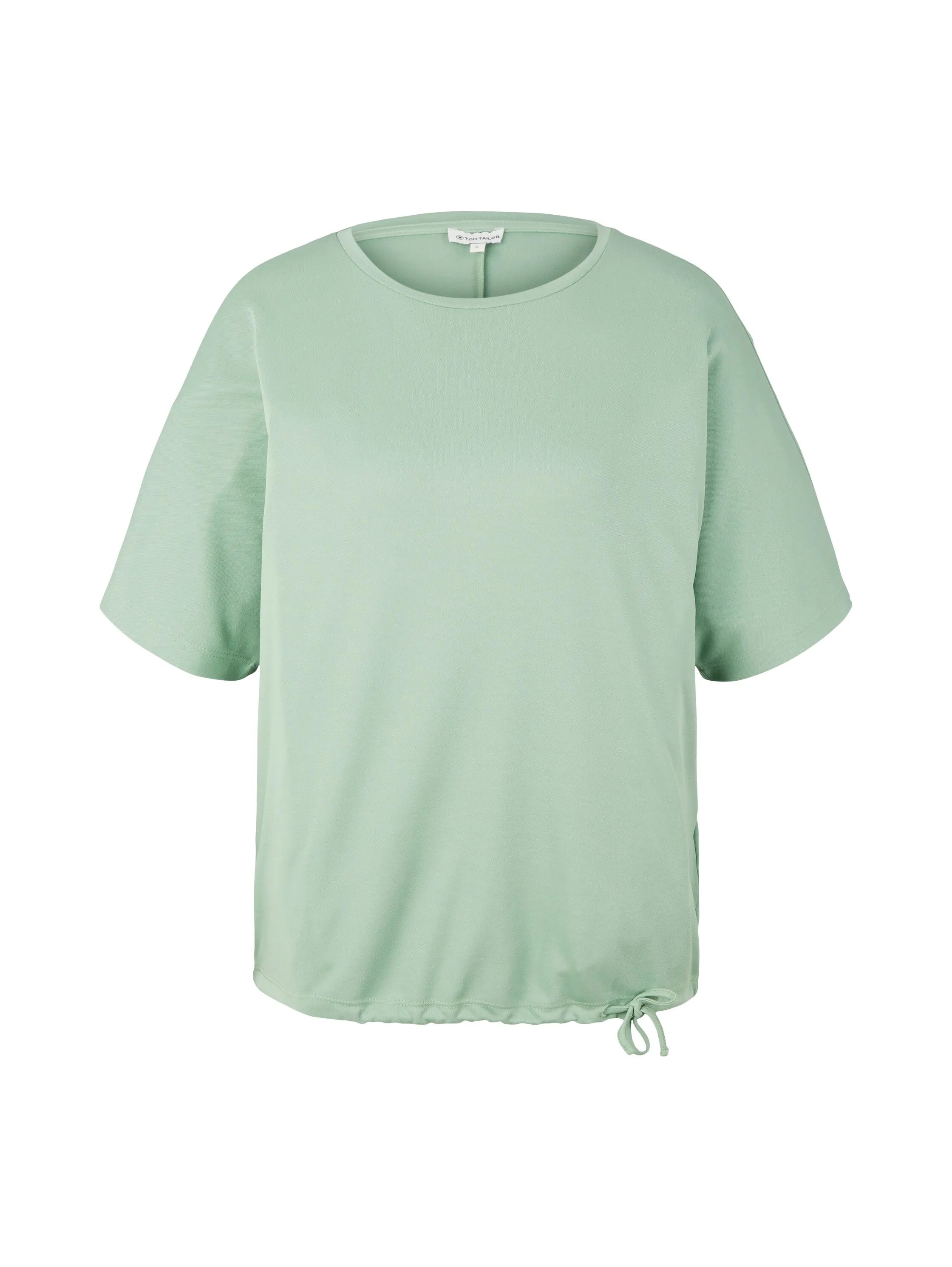 Tom Tailor Okra Green Women T-Shirt with Lacing SKU: 1035854_31034 Image 07