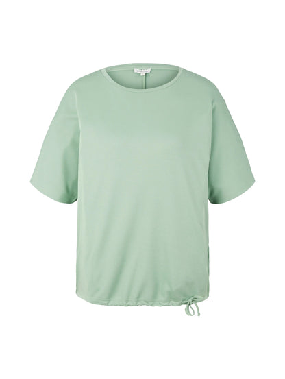 Tom Tailor Okra Green Women T-Shirt with Lacing SKU: 1035854_31034 Image 07