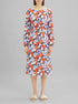Tom Tailor Navy Flower Design Women Patterned Midi Dress SKU: 1035861_31116 Image 00
