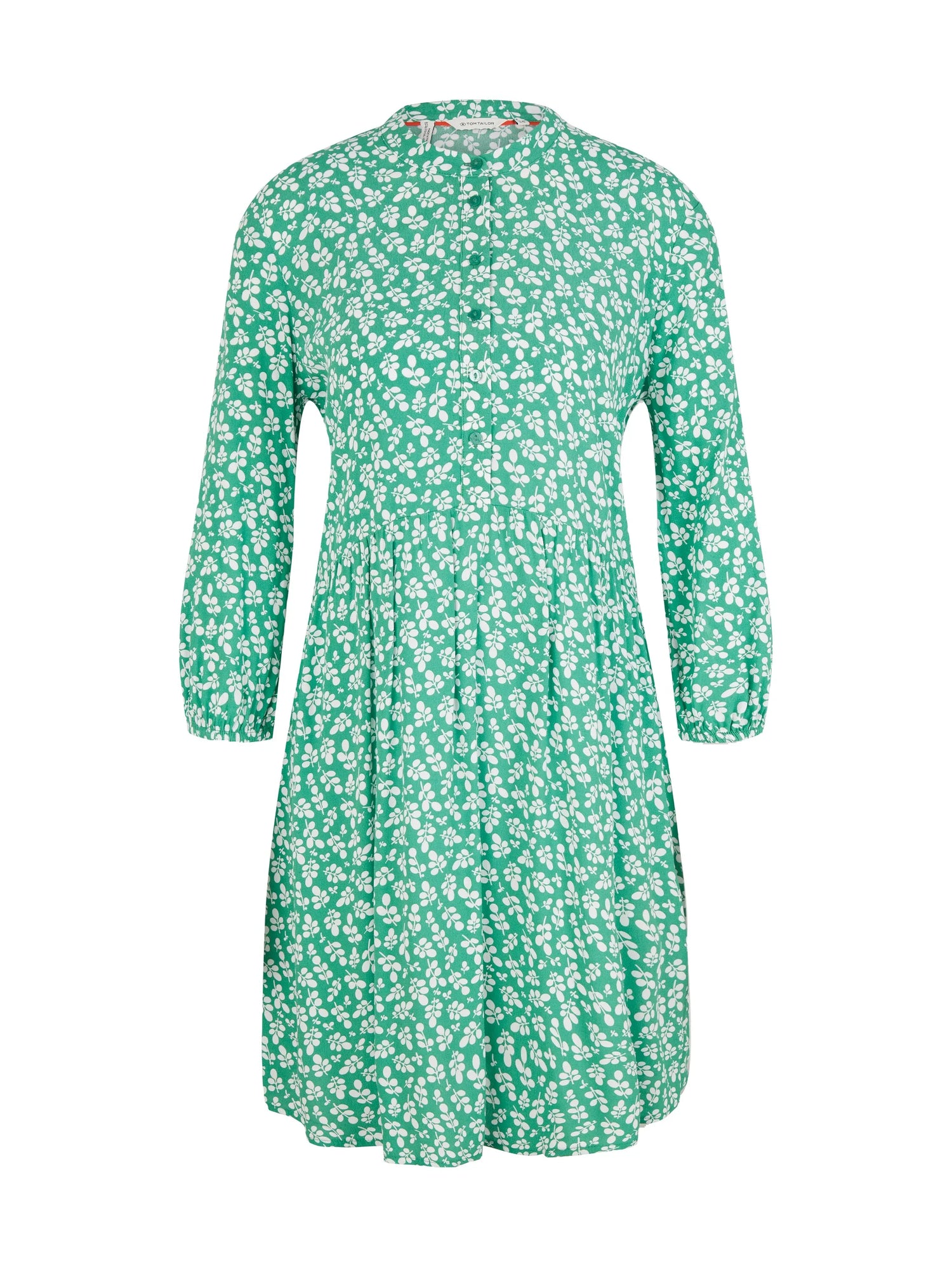 Tom Tailor Green Floral Design Women Dress with an All-Over Print SKU: 1035862_31117 Image 07