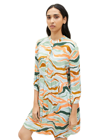 Tom Tailor Colorful Wavy Design Women Dress with an All-Over Print SKU: 1035862_31122 Image 06