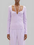 Denim Tom Tailor Lilac Vibe Women Textured Long-Sleeved Shirt SKU: 1035870_31042 Image 00