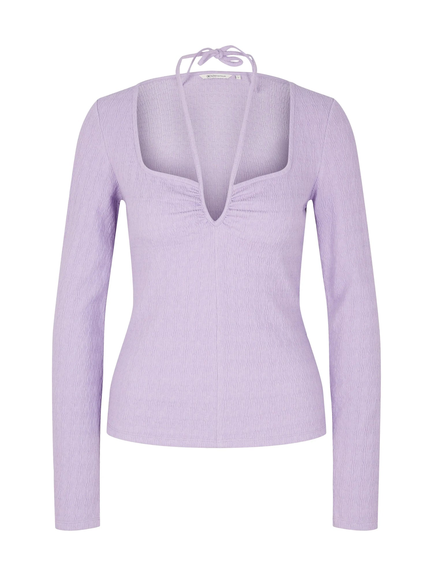 Denim Tom Tailor Lilac Vibe Women Textured Long-Sleeved Shirt SKU: 1035870_31042 Image 07