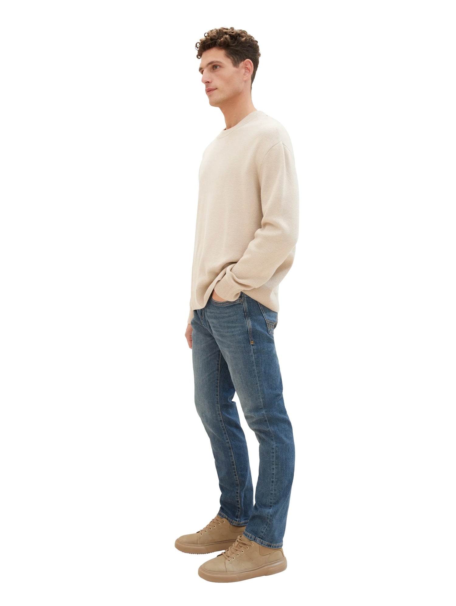 Tom Tailor Blue Denim Men Josh Regular Slim Jeans SKU: 1035878_10110 Image 02