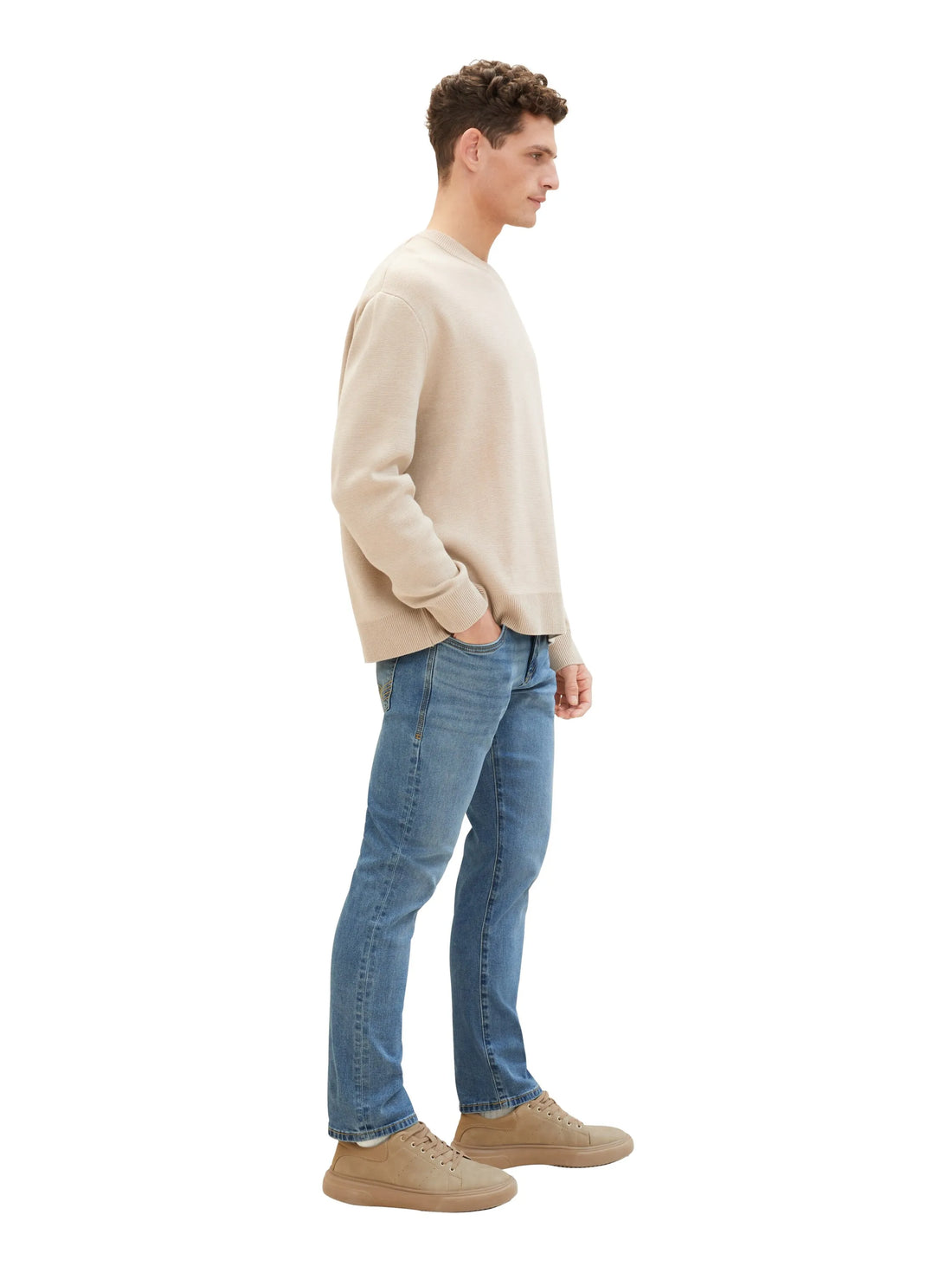 Tom Tailor Light Stone Blue Denim Men Josh Regular Slim Jeans SKU: 1035878_10142 Image 02
